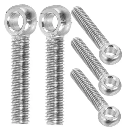 Produktbild: SOLUSTRE Edelstahl Augbolzen M5x25 Ringschraube Mit Gewinde Für Schwere Hebeanwendungen Rostfrei Ideal Für Maschinen Und Garten Lifting Eye Bolts