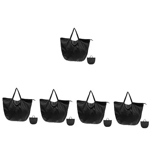 Produktbild: SOLUSTRE 5st Helm Aufbewahrungstasche Reisetasche Für Männer Reisehelmbehälter Für Motorräder Helm-aufbewahrungsorganisator Klare Geldbörse Auto Sitz Black 300d Wasserdichtes Oxford-gewebe