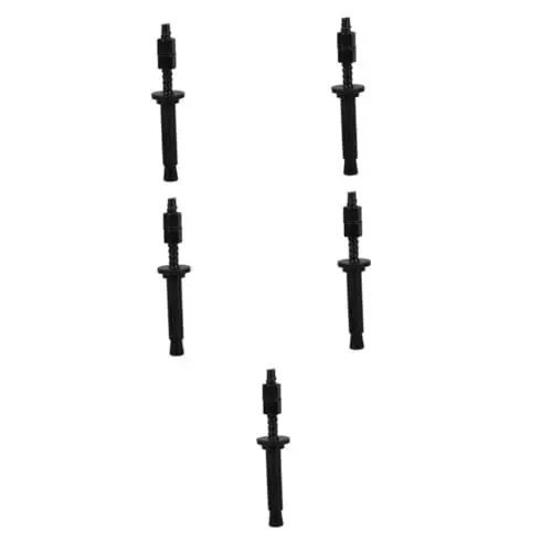 Produktbild: SOLUSTRE 5st Strass-dehnschraube Trockenbauanker Trockenbauschrauben Klemmschraube Schraubpfosten Chicago-schraube Keilanker Für Beton Schneckenbohrer-adapter Kohlenstoffstahl Black