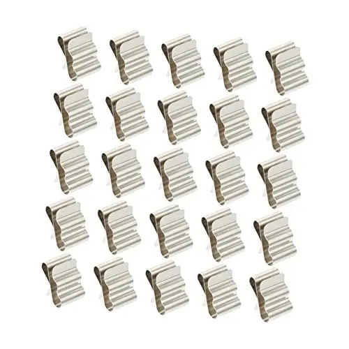 Produktbild: SOLUSTRE Kabelclips Aus Rostfreiem Edelstahl 301 Kabelklemmen Für Die Montage Von Solarpanelen Robuste Drahtklemmen Für Elektrokabel Ideal Für Photovoltaikanwendungen
