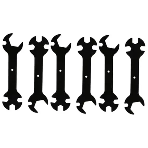 Produktbild: SOLUSTRE 3sets Multifunktionsschlüssel Für Forprinter Stangenschlüssel Werkzeug Maschinenschlüssel Metallmaterial Schwarz 2pc * 3