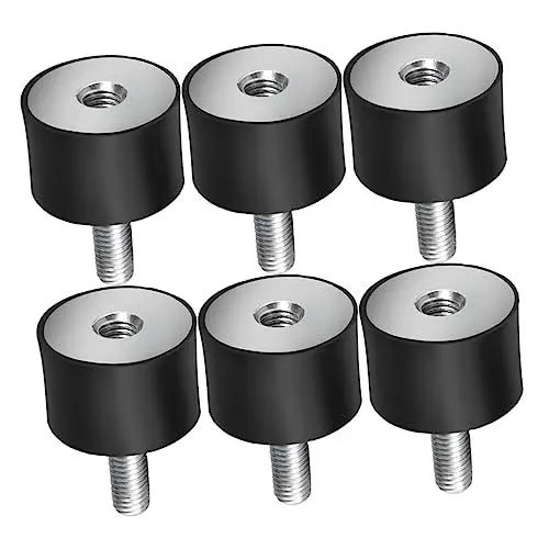 Produktbild: SOLUSTRE 6 Stk Stoßdämpfer Motoraufhängungen Aus Gummi Pumpenabsorber Für Luftkompressoren Vibrationsisolierende Halterungen Motorhalterung Gummi-isolationshalterungen Saugfähig M8 Stoßfest
