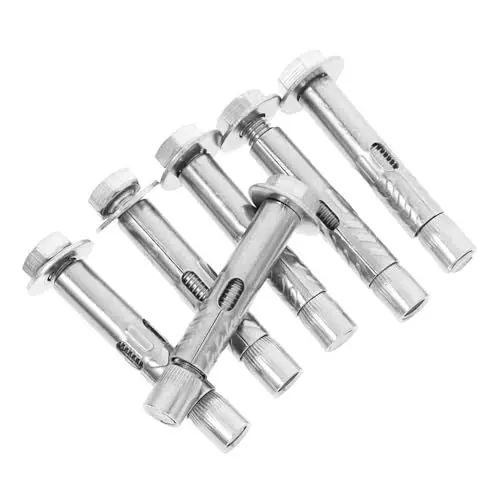 Produktbild: SOLUSTRE 6 Stück Expansionsbolzen Expansionsschraube Bolzenanker Bolzenbefestigungsanker Außensechskantmuttern Expansionsschraubenanker Schwerlastanker Expansionsschraubenanker