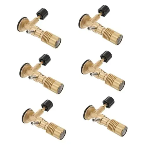 Produktbild: SOLUSTRE 6st Lötlampe Gasgrill Propan Bunsenbrenner Grillbrenner Tragbarer Brenner Tragbarer Bunsenbrenner Wanderzubehör Wanderwerkzeuge Camping Messing Anpassen Heizofen
