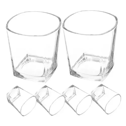 Produktbild: SOLUSTRE Cocktailgläser 6 Stück Kurze Gläser Für Whisky Wein Spirituosen Festliche Dekoration Glasmaterial Familientreffen