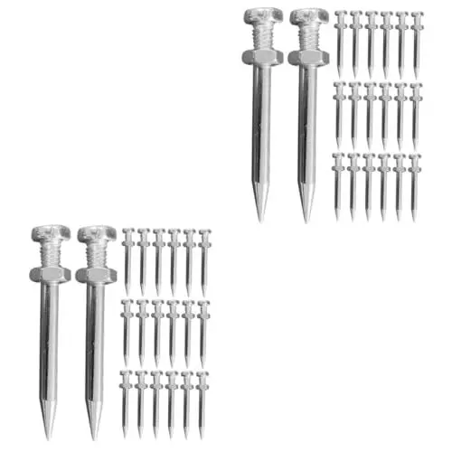 Produktbild: SOLUSTRE 80 Stück Rasen Spikes Belüfter Heringe Belüfter Spikes Für Schuhe Rasen Schuhe Spikes Belüfter Schuhe Heringe Metall Belüfter Schuhe Spikes Schuhe Spikes Herren