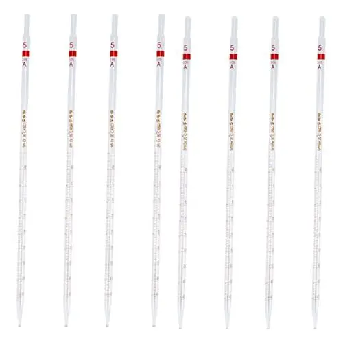 Produktbild: SOLUSTRE 8 Stk Ring Standard Pipette Strohhalm Pipette Aus Glas Kleine Glaspipette Borosil-pipette Tropfer Pipetten Strohhalme Bleifreies Glas Experimentelle Lieferungen