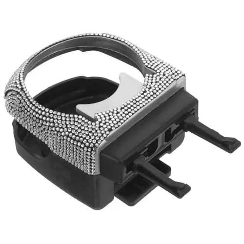 Produktbild: SOLUSTRE Car Vent Becherhalter Mit Strass Eleganter Getränkehalter Für Wasserflaschen Und Kaffeebecher Im Auto Passend Für Flaschen Stabil Und Stilvoll Für Jede Autofahrt