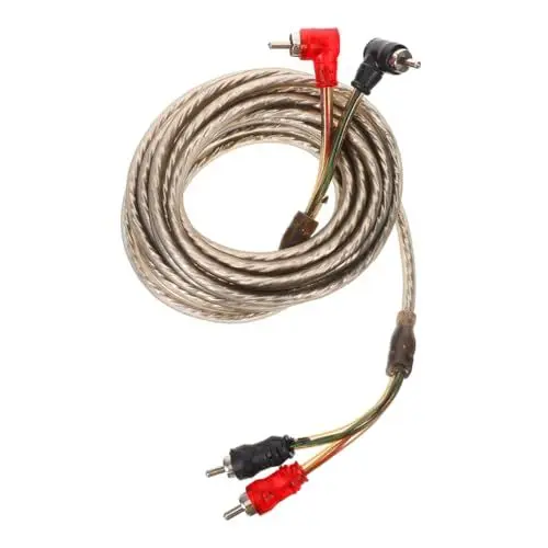 Produktbild: SOLUSTRE Auto Audiokabel Subwoofer Lautsprecherkabel Cinch Stecker Für Lautsprecherkabel Subwoofer Kabelsatz Einzelnes Cinch Kabel Für Subwoofer Auto Lautsprecherkabel