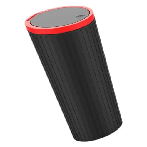 Produktbild: SOLUSTRE Car Trash Can Mit Deckel Wasserdichtes Auto-mülleimer Saubere Fahrzeuge Und Geruchsfreiem Innenraum Mini Abfallbehälter Für Auto Büro Und Zuhause