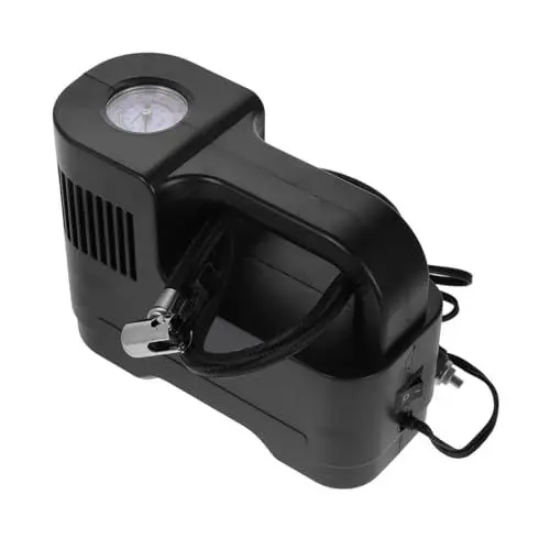 Produktbild: SOLUSTRE Auto luftpumpe Autoreifenpumpe Elektrische Luftpumpe Kompakte Luftpumpe Schnelle Inflation Luftpumpe Elektrische Fahrradpumpe Auto- -Pumpe Reifenluftpumpe Abs Black