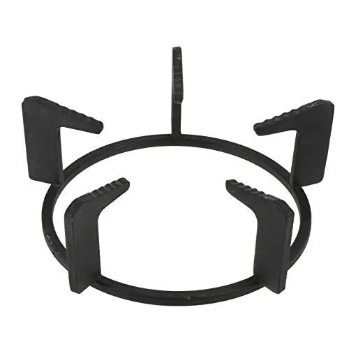 Produktbild: SOLUSTRE Gasherd Aufsatz Gusseisen Wok Ring Anti Rutsch Topf Rack Metall Gaskocher Aufsatzring für Gaskochfelder Gasherd Milk Pot Rack Medizin Pot Bracket Schwarz