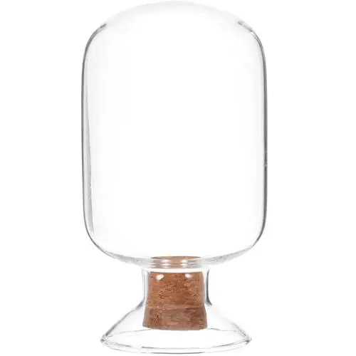 Produktbild: SOLUSTRE Glas-Streichholz-Cloche Mit Schlagholz-Streichholzhalter Für Die Kamindekoration