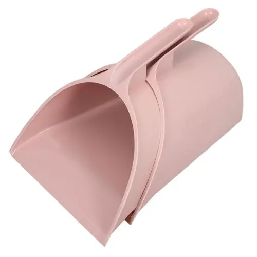 Produktbild: SOLUSTRE Handkehrschaufel 2St Schaufel Hochleistungsreiniger Home Essentials für EIN neues Zuhause Desktop-Reinigung nur Kehrblech Staubwanne Handlich Besen Mülleimer Büro Plastik Rosa