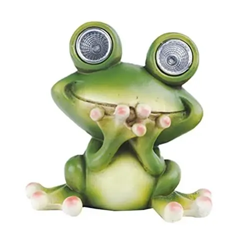Produktbild: SOLUSTRE Hausschmuck Solarleuchten Gartenfigur Solar Gartenleuchten Gartenlampe Solarlampen Tier Dekofigur Gartendeko Statue Skulptur für ?en Garten Rasen Balkon Hof Froschfiguren