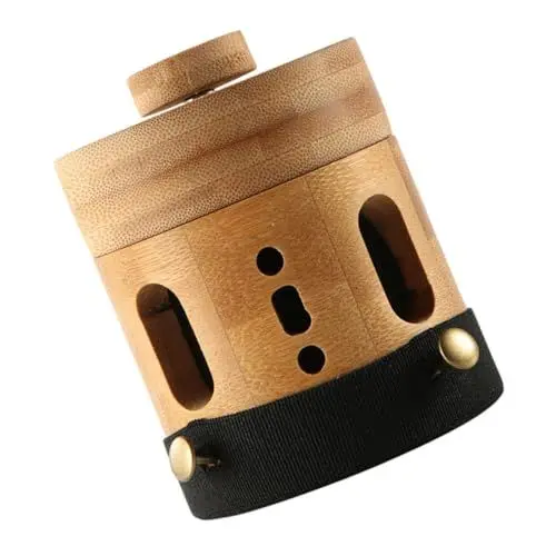 Produktbild: SOLUSTRE Kasten Rauchfreies Moxibustionsglas Saugplatte Aus Bambus Keramikwerkzeuge Massagerolle Tragbarer Moxibustionstank Bambusrohr Temperaturkontrolle Moxa-box