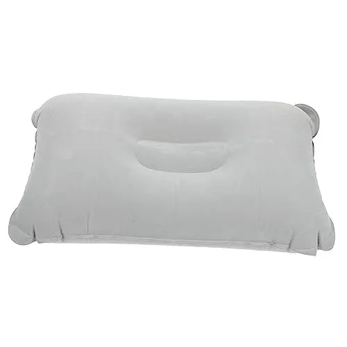 Produktbild: SOLUSTRE Leichtes Aufblasbares Reisekissen für Camping und Büro Ergonomisches Nackenkissen aus PVC Tragbares Ruhekissen für Reisen Vielseitiges Campingzubehör Komfortables Nickerchenkissen