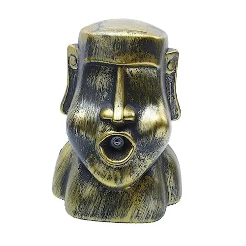 Produktbild: SOLUSTRE Moai Luftbefeuchter Luftverteiler Diffusor Für Ätherische Öle Luftbefeuchter Nebelsprüher Aromadiffusor Der Osterinsel Kreativer Luftbefeuchter Aromatherapie Abs Dämpfer