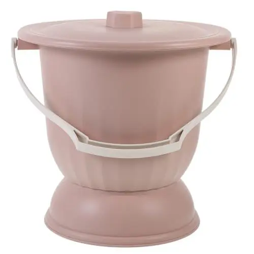 Produktbild: SOLUSTRE Nachttopf Bettpfanne Urinalflasche Urintöpfe Töpfchen Urineimer Nachttisch-Urinal Tragbarer Bettpfannensitz Mit Deckel Für Schwangere Frauen Ältere Kinder 4 5 L