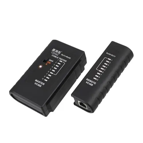Produktbild: SOLUSTRE Netzwerkkabeltester Werkzeug Cat5-Tester Ethernet-Kabel-Testtool Kabeltester für Telefon Ethernet-Tester Durchgangsprüfer Testgerät für Telefonkabel elektronisch