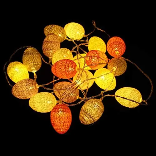 Produktbild: Ostereier Lichterkette, 3,3m Bunte Osterdeko FüR Innen Und AußEn, Lichterkette FüR Osterdekoration, Party, Hochzeit, Weihnachten, Ohne Batterie