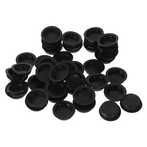 Produktbild: SOLUSTRE Sparschwein-stopfen Bodenstopfen 27 Mm Schwarz Rund Pvc-stopfen Für Spardosen