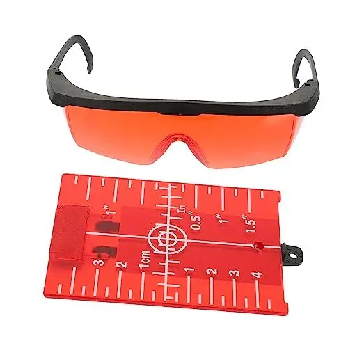Produktbild: SOLUSTRE Planke 1 Satz Waagerechte Zieltafel Klare Laserbrille -zieltafel Platte Für Rotationslaser Ziel Für -füllstandsmesser Reflektierende Laserplatten Füllstandsanzeige Magnet - Boden