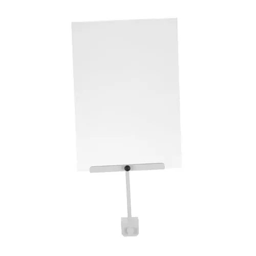 Produktbild: SOLUSTRE Preisschild Marketingbedarf Einzelhandelsdisplay Etikettenhalter Für Palettenregalschilder Schilderständer Klemmschildhalter Inhaber Der Tischnummer Aluminiumlegierung Weiß