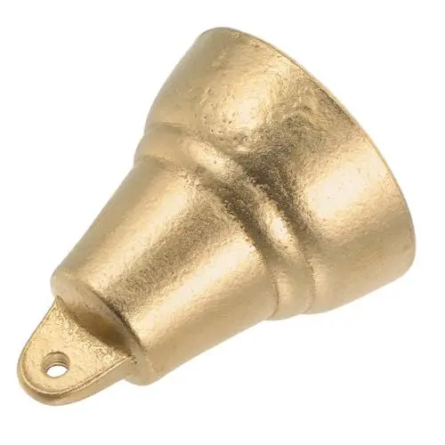 Produktbild: SOLUSTRE Retro Messing Glocke Durchmesser Dekorative Windspiel Deko Feng Shui Zimmer Glocke mit Klarem für Yoga Büro Hochzeit und Festliche Feiern