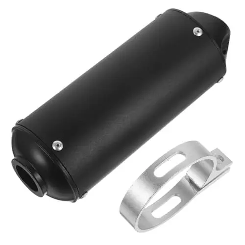 Produktbild: SOLUSTRE -Schalldämpferrohr Universal passend für Motorräder Offroad Motorradauspuff Auspuffspitze -Tipps für ATV -Auspuff-Schalldämpferspitze Auspuff Tipps