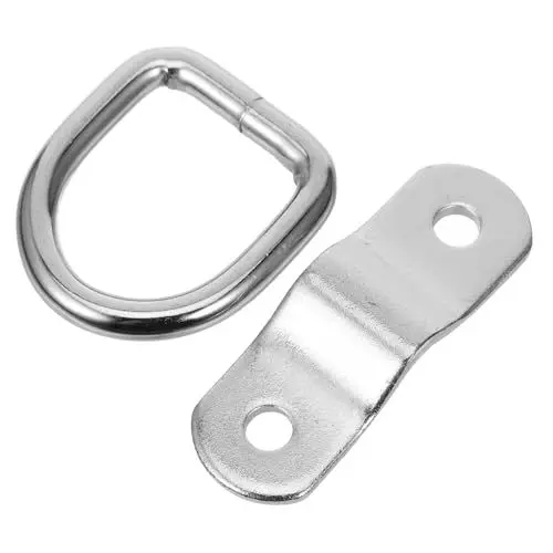 Produktbild: SOLUSTRE D Ring Tie Down Ankerhaken Robuste D Ring Befestigungsschlaufe Für Anhänger Lkw Und Cargo Wiederverwendbare Ankerschlaufen