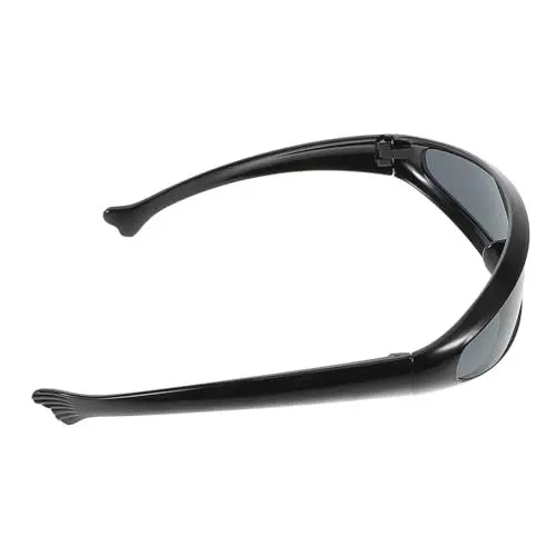 Produktbild: SOLUSTRE Sportliche Fahrradbrille Rave-brille Frauen Roboter Brille Motorradbrille Fahrradausrüstung Brille Rave-brillenmänner Futuristische Brille Zyklopenbrille Stk Black