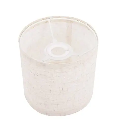 Produktbild: SOLUSTRE Stoff Tischlampe Lampenschirm Leinengewebe Pendellampe Schreibtischlampe Ersatzschirm Beige Zylinder Leinen Lampenschirm Pendelleuchte Stehlampe Deckenleuchte Schutzhülle
