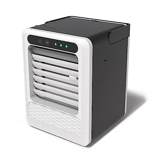 Produktbild: SOLUSTRE Tischbefeuchter Kleiner Lüfter Der Klimaanlage Kleiner Tischventilator Mini-verdunstungskühler Tragbarer USB-luftkühler Lüfter des Luftkühlers Umluftkühler Sommer Büro Zirkulator