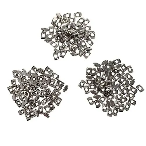Produktbild: SOLUSTRE T-muttern 180 Stück Schiebemutter Hammerfeste Metallmutter Für Aluminiumprofile