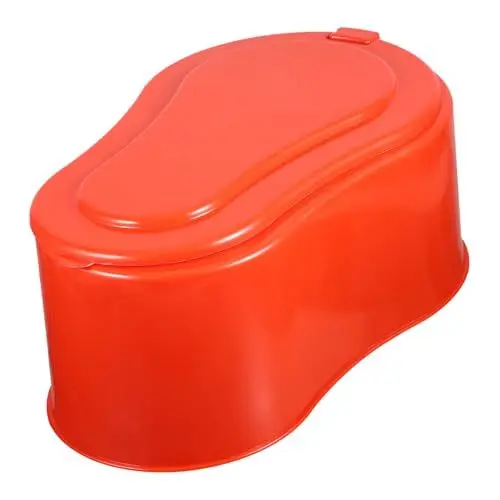 Produktbild: SOLUSTRE Tragbare Toilette Trainingstoilette Tragbares Töpfchen Abfallbehälter Kinder Töpfchen Bettpfannen Flasche Provisorische Toilette Auto Kommode Kompost Plastik Kleinkind Camping
