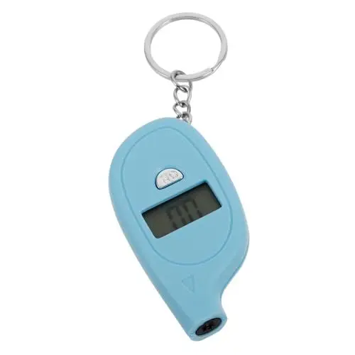 Produktbild: SOLUSTRE Tragbares Reifendruckmessgerät Auto Luftdruckmessgerät Schlüsselhalter Schlüsselschäkel Manometer Checker Racing Reifendruckmessgerät Schlüsselanhänger Reifenmessgerät
