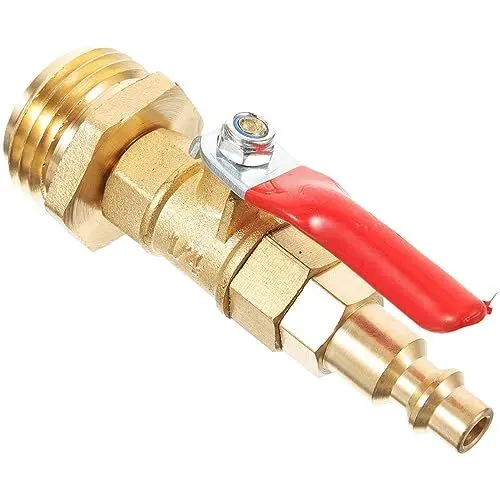 Produktbild: SOLUSTRE Wohnmobil Frostschutz Zum Überwintern Schlauchadapter Männlich Auf Weiblich Ausblasadapter Winterfest Machen Sprinkler-ausblasadapter Rohrfrost-kit Messing Sprühwasser Verbinder