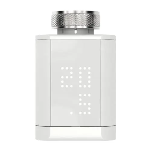Produktbild: Somfy 1870508 - Conected Thermostatventil io | Zur Regelung der Temperatur von Warmwasserheizkörpern mit der Tahoma Home Automation Box | Leise, One size, Weiß