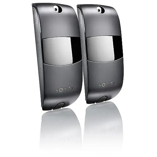 Produktbild: Somfy 2400939 Lichtschranken-Set für Torantriebe, BUS 24V AC-DC Reichweite 8m IP44, Schwarz
