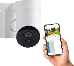 Produktbild: Somfy 2401560 - Kabellose Außen-Überwachungskamera - 1080p Full HD - Mit 110 dB Sirene - Kompatibel mit Alarmsystemen für Smart Home - Kamera Überwachung Außen - Hergestellt in Frankreich