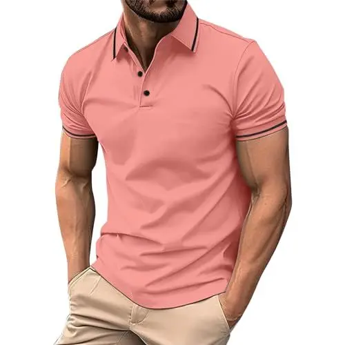 Produktbild: Generisch Poloshirt Herren Kurzarm Herren Chino Shorts Herren Hemd Weiss Poloshirt Herren 5XL Poloshirt Herren Set Men's Polos Tshirt Herren Rotes Tshirt Herren Men Tshirt Rot 3XL