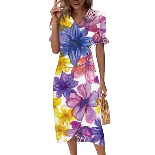 Produktbild: Sommerkleid Damen Elegantes Kleid Damen Kleid mit Korsett Maxikleid Elegantes Kleid mit Jacke Kleid Kleid Lang Sommer Brautmutter Anzug Kleid Schwarz Spitzenkleid Damen Brautmode