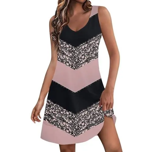Produktbild: Sommerkleid Damen Schicke Kleider Hochzeitsgast Outfit für Abiball Mutter Maxikleid Damen Sommer Damen Kleid Langarm Damen Longpullover Kleid Beige Damen Langarm Kleid Hochzeitsgast Rosa 3XL