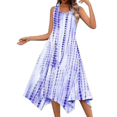Produktbild: Sommerkleid Damen, Strandkleid Damen Enges Kleid Damen Damen Kleid Lang Damen Kostüm Elegant Elegante Kleider Damen Lang Bandeau Kleid Damen Sommer Damenkleider Sommer Volant-Kleid (A11,S)
