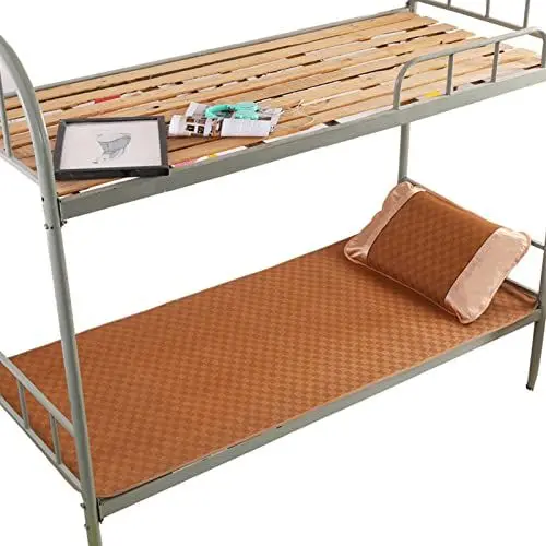 Produktbild: Dioche Sommer-Schlafmatte, Bambusmatte, Polyester, Faltbar, Polyester, Sommer-Schlafmatte, Kühlkissen, Kühlbett, Kissen für Zuhause, Schule, Schlafsaal