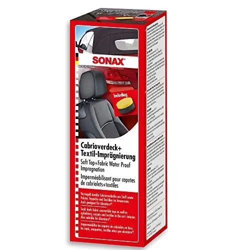 Produktbild: SONAX Cabrioverdeck+Textil-Imprägnierung (250 ml) Farbauffrischung und Schutz vor Wiederverschmutzung von Stoffverdecken | Art-Nr. 03101410