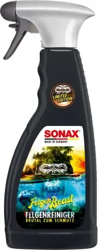 Produktbild: SONAX FelgenBeast Sonderedition (500 ml) Felgenreiniger mit neuem Duft - Brutal zum Schmutz - Sanft zur Felge | Art-Nr.04332000