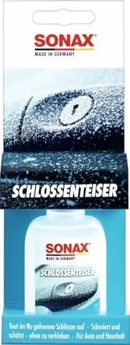 Produktbild: SONAX SchlossEnteiser (50 ml) sekundenschnelles enteisen & pflegen von Autoschlössern, Türschlössern, Fahrradschlössern, Vorhängeschlössern & weiteren Schlössern | Art-Nr. 03310000