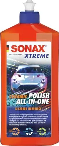 Produktbild: SONAX XTREME Ceramic Polish All-in-One (500 ml) beseitigt Verkratzungen auf vermatteten, verwitterten und ungepflegten Lacken | Art-Nr. 02472000